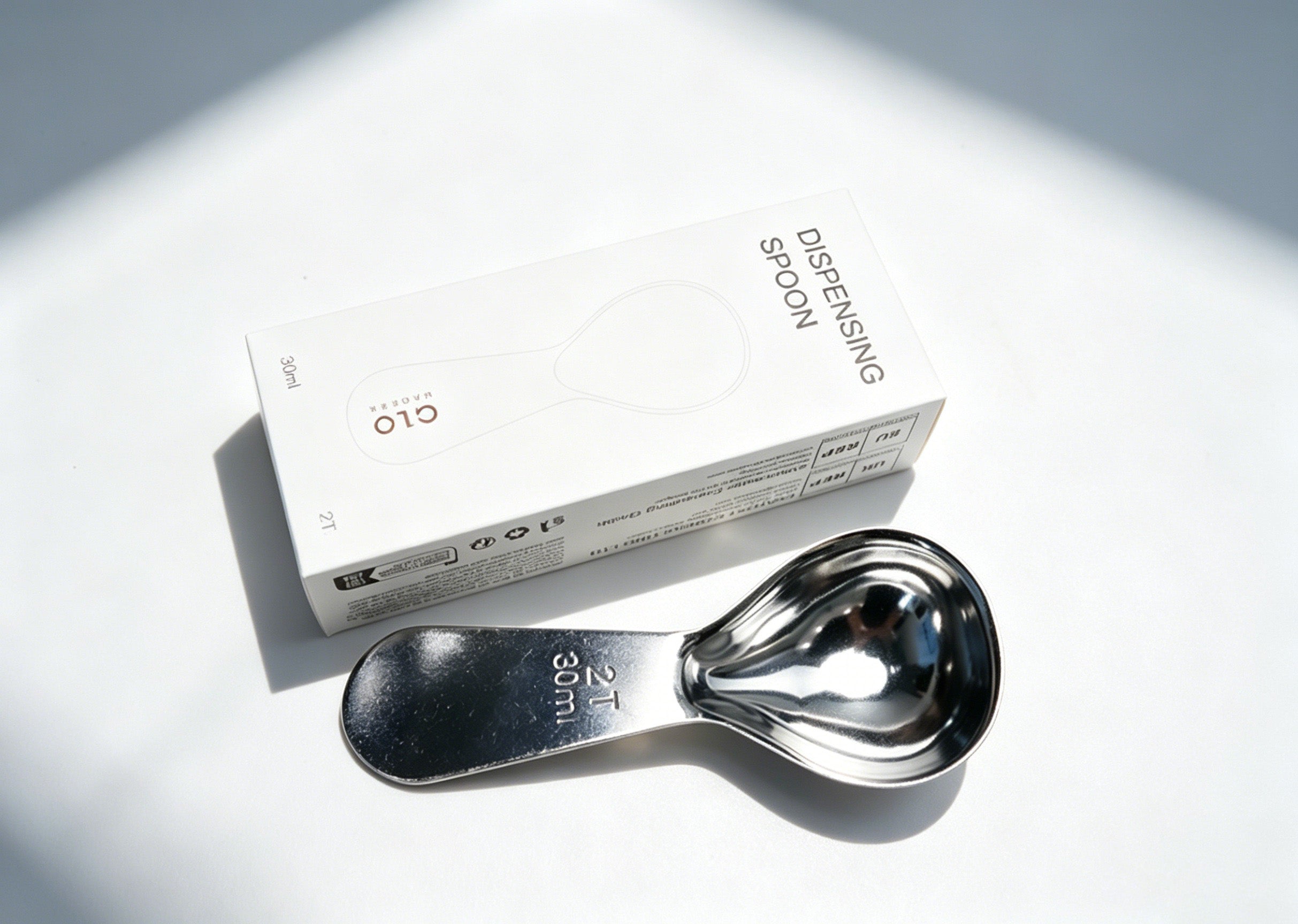 Stainless Steel Coffee Scoop Measuring Coffee Scoop - Silver, 2Tbsp/30ml