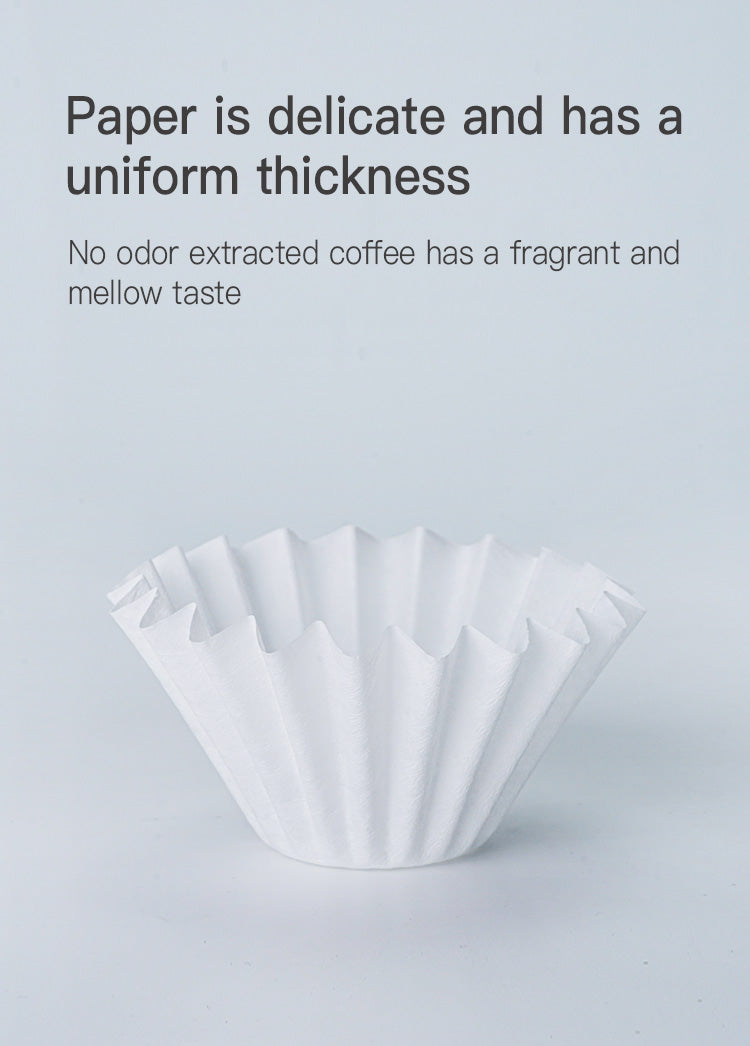 50pcs Wave Filter Paper for Pour over Coffee