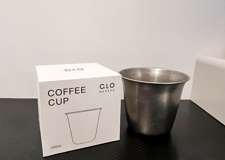 16 Ounce Stainless Steel Coffee Cups for Bar, Home, Restaurant